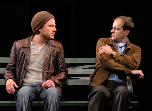 as Jerry in <i>Zoo Story</i> with Anthony Fusco<br />Photo: Kevin Berne